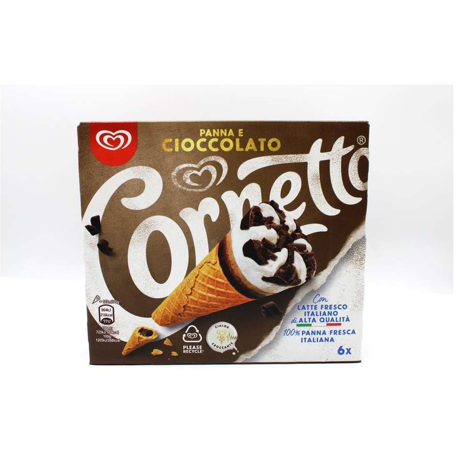 Cornetto Algida Cioccolato X6 G 450