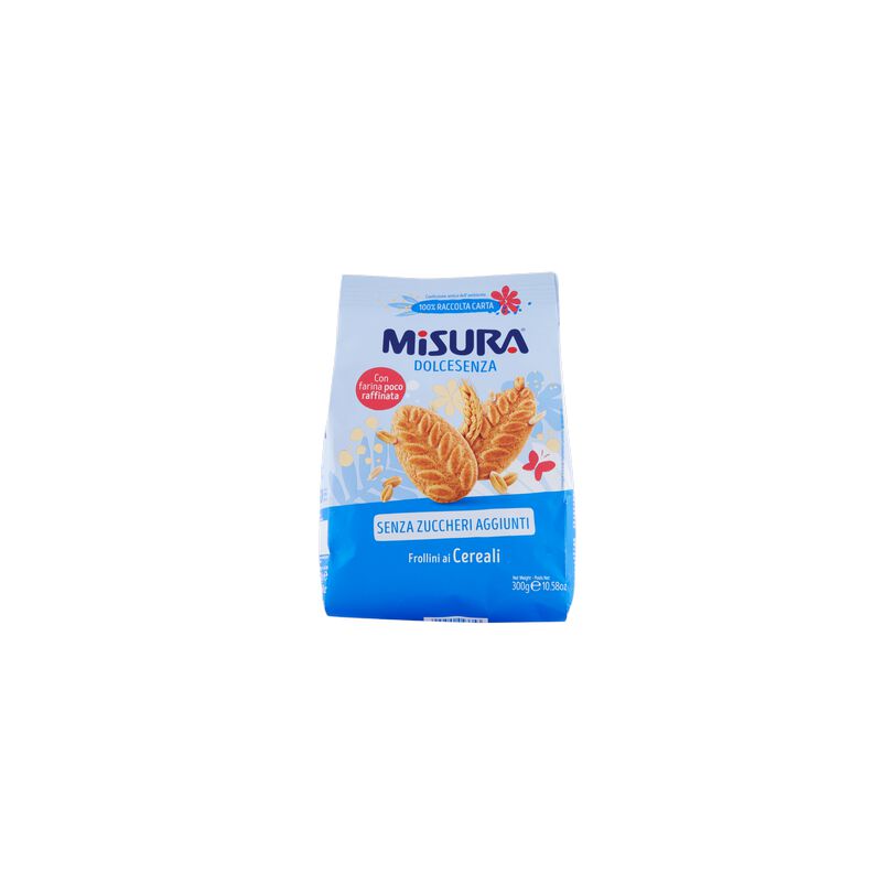 Misura Biscotti Senza Zucchero ai Cereali - 300 Gr 