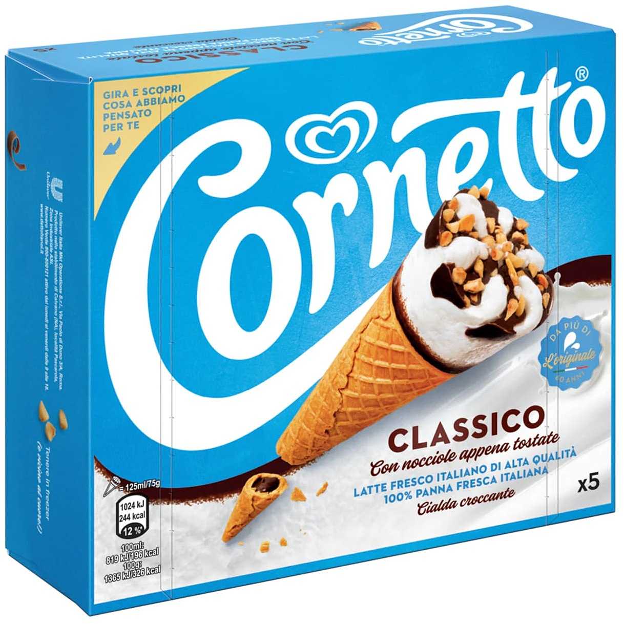 Cornetto Algida X5 Class. Cf Gr 375