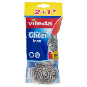 Vileda 12x spugne VILEDA GLITZI POWER INOX spugna acciaio Inox casa