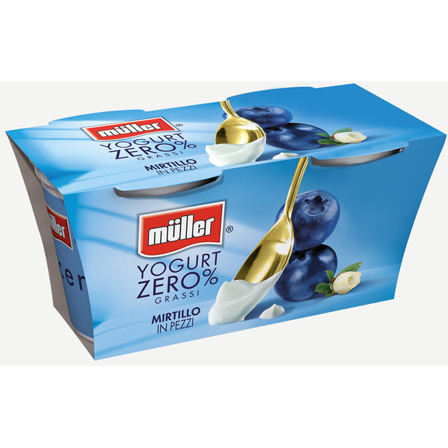 Yogurt Muller 0,1% Mirtillo G 125x2